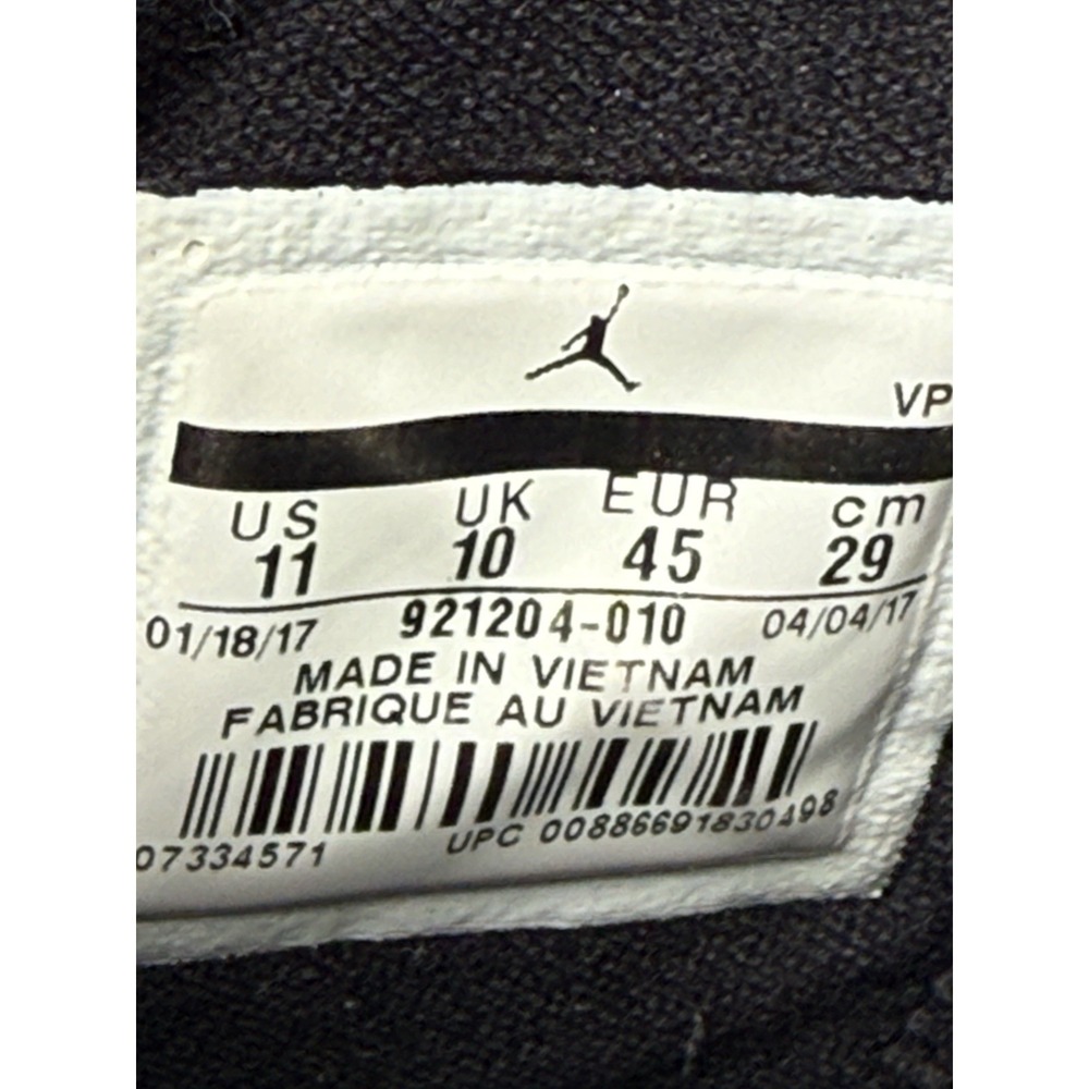 Air Jordan Super Fly 2017 TB Black White Size 11 Men's NBA Basketball Shoes - Picture 6 of 8